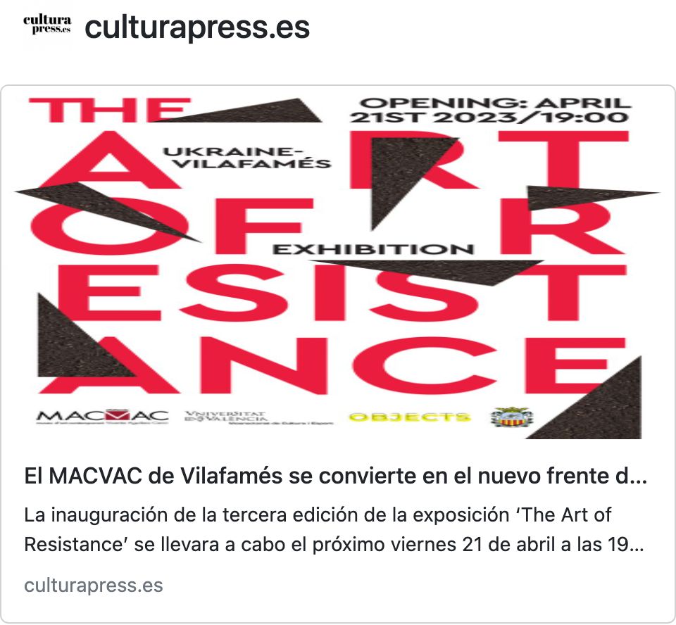 El MACVAC de Vilafamés se convierte en el nuevo frente de resistencia artística contra la guerra de Ucrania